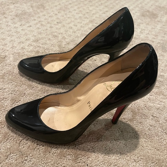 Christian Louboutin Black Heels size 38 / 8 - Picture 4 of 11